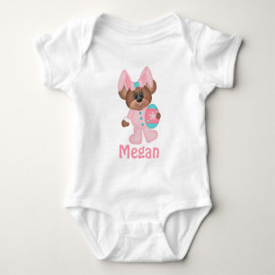 Osterhase Teddy Bär mit Eiertraf Säugling Baby Strampler