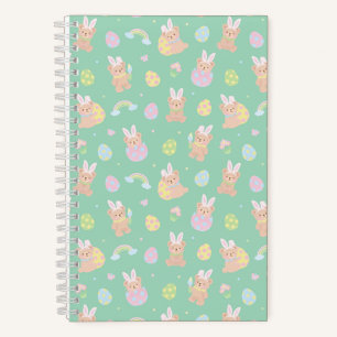 Osterhase Teddybär Minze Notizbuch