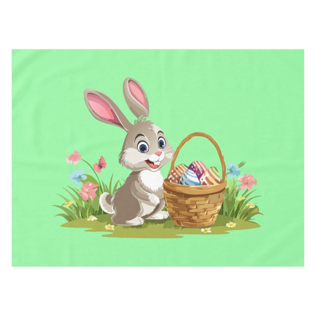 Osterhase Tischdecke (Vorderseite (Horizontal))