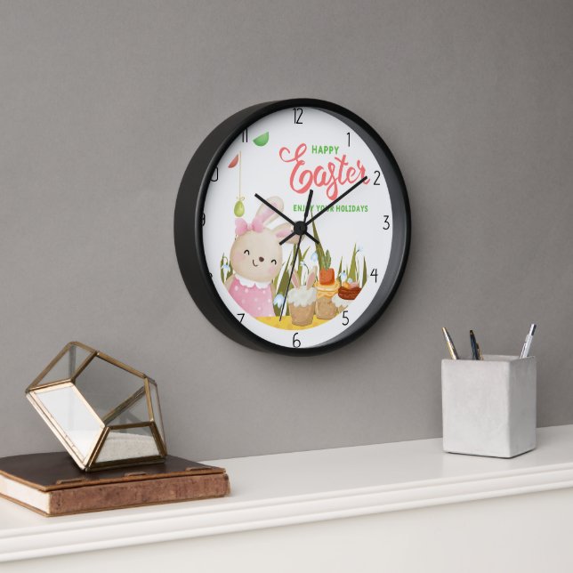 Osterhase Uhr (Büro)