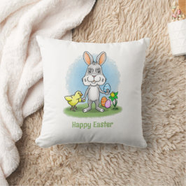 Osterhase und das Huhn Kissen