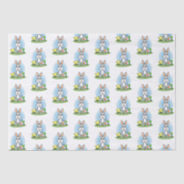 Osterhase und die bunten Ostereier Seidenpapier