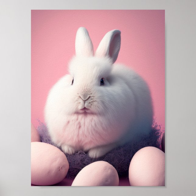 Osterhase und Eier Poster (Vorne)