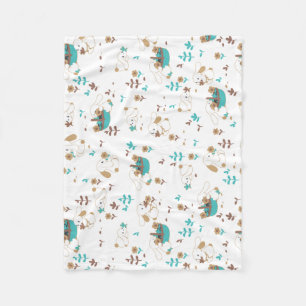 Osterhase und Eierjagdmuster Fleecedecke