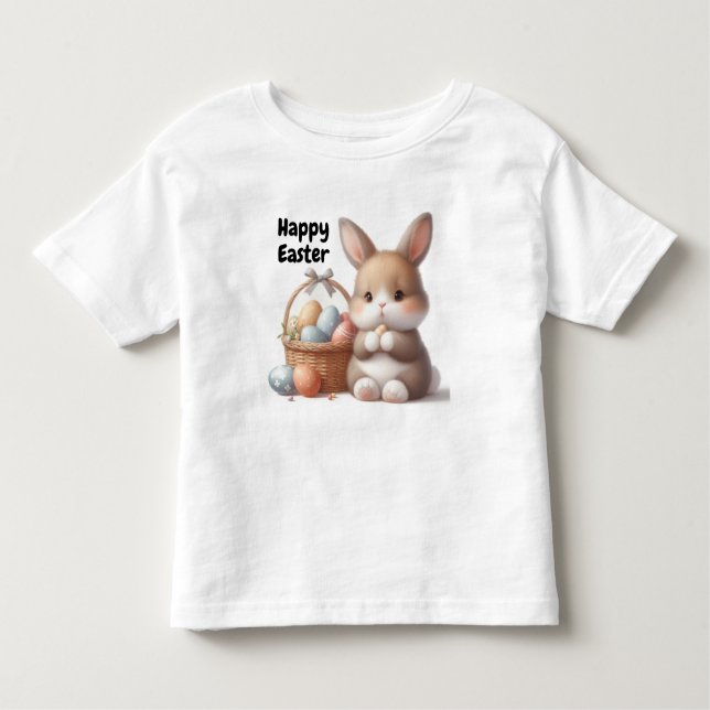 Osterhase und Eierkörbe Kleinkind T-shirt (Vorderseite)