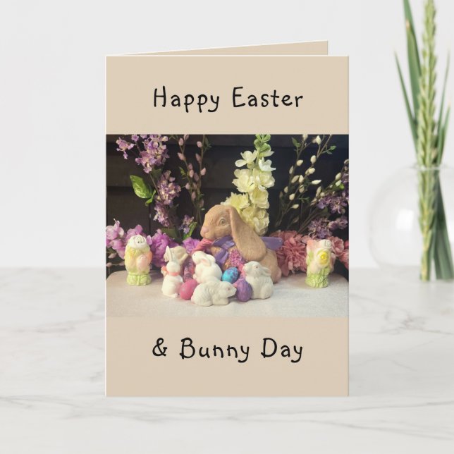 Osterhase und kleine Helfer Karte (Vorderseite)