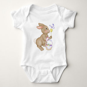 Osterhase und Korb Baby Strampler