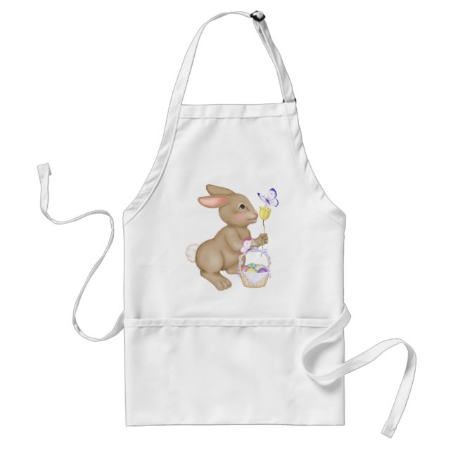 Osterhase und Korb Schürze (Vorne)