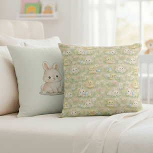 Osterhase und Küken Blumenmuster Wurfkissen Kissen