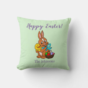 Osterhase und Küken Wurfkissen Kissen