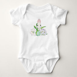 Osterhase und Lilien Baby Strampler