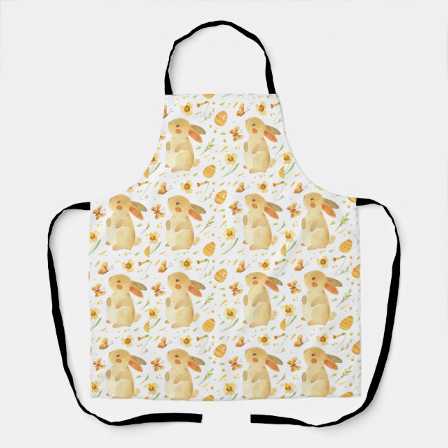 Osterhase und Schmetterlinge Schürze (Vorderseite)