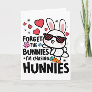 Osterhase vergiss die Hasen, ich jage Hunnie Karte