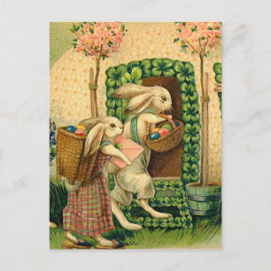 Osterhase Vintage Postkarte