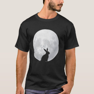 Osterhase Vollmond Minimalistischer Ostertag T-Shirt
