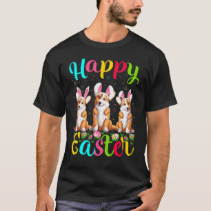 Osterhase Welsh Corgi Hund Frohe Ostern T-Shirt