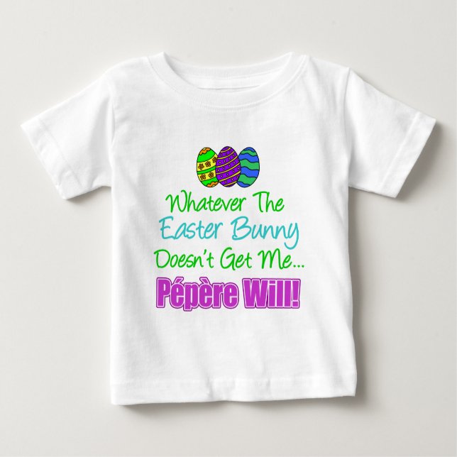 Osterhase wird nicht Pepere sein Baby T-shirt (Vorderseite)