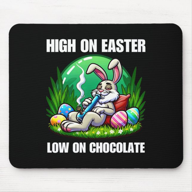 Osterhase Witziger Spaß Geschenk Mousepad (Vorne)