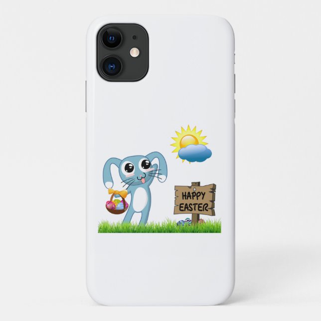 Osterhase wünscht ein frohes Ostern Case-Mate iPhone Hülle (Rückseite)