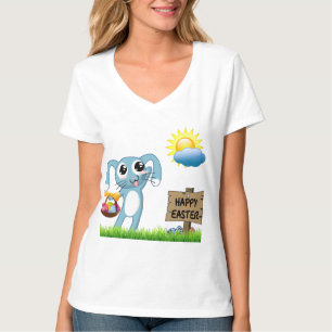 Osterhase wünscht ein frohes Ostern T-Shirt