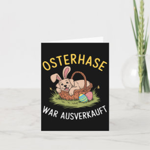 Osterhase wurde Osterhunde ausverkauft Karte