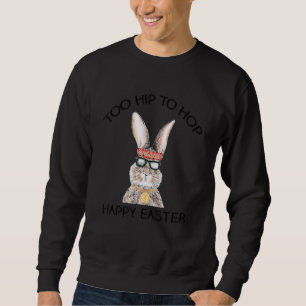 Osterhase zu Angesagt, um Brillen zu tragen Kinder Sweatshirt