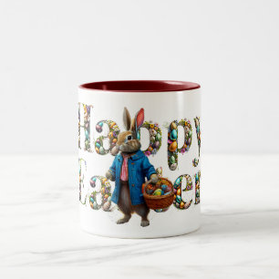 Osterhase zweifarbige tasse