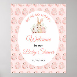 Osterhasen-Baby-Party Poster