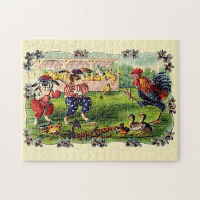 Osterhasen-Baseball-Puzzle Puzzle (Horizontal)