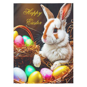 Osterhasen Basket & Eier Tischdecke