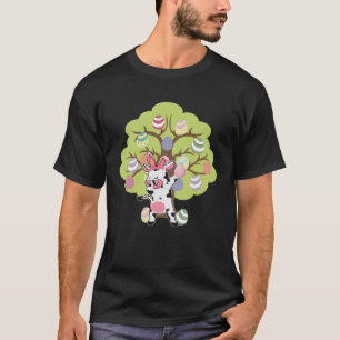 Osterhasen Baum Kuh Hase Frohe Ostern Sonntag T-Shirt