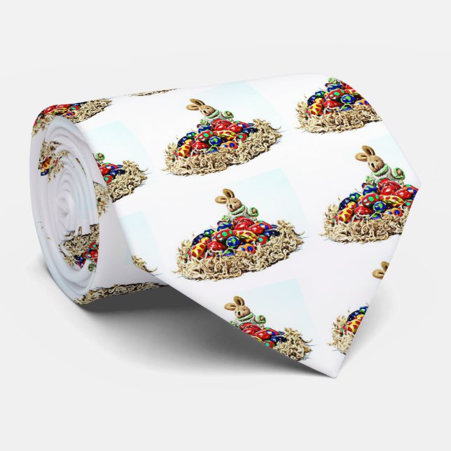 Osterhasen Candy Nest Krawatte (Gerollt)