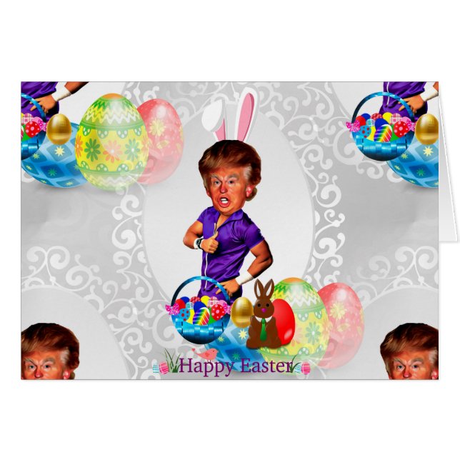 Osterhasen-Donald-Trump (Vorderseite (Horizontal))