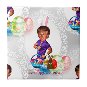 Osterhasen-Donald-Trump Fliese