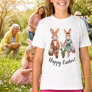 Osterhasen-Familie auf Eiersuche T-Shirt