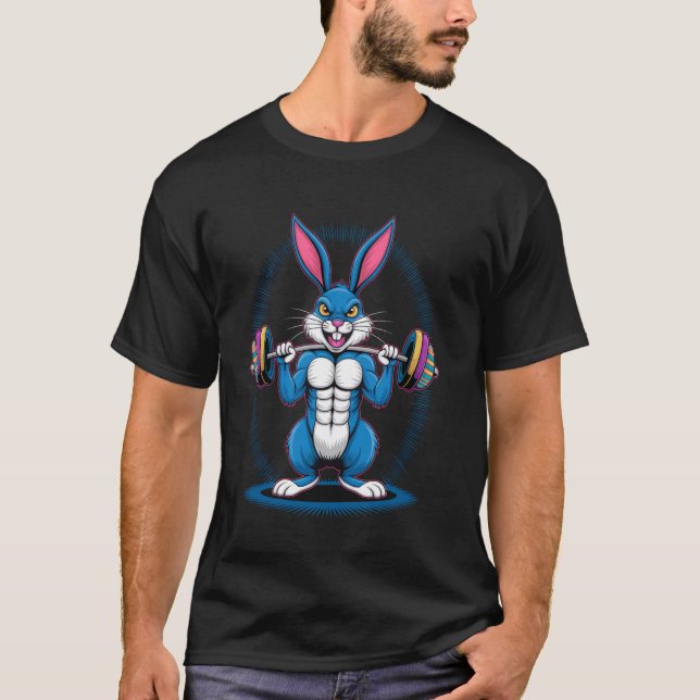 Osterhasen-Fitnesstraining T-Shirt (Vorderseite)