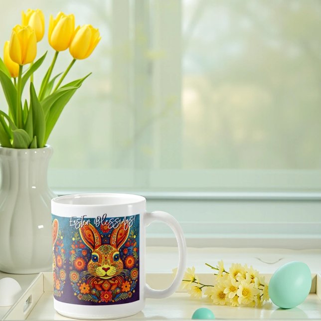 Osterhasen - Folklorekunst - Ostern Kaffeetasse (Von Creator hochgeladen)