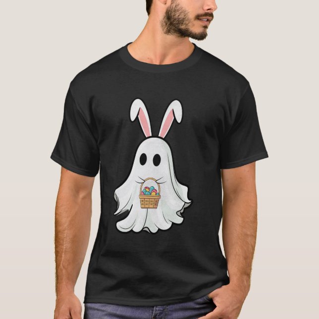 Osterhasen-Geist-Korb-Osterei T-Shirt (Vorderseite)