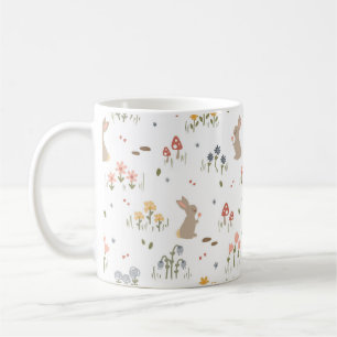 Osterhasen-Geschenk Kinder Kaffee Tasse Wildblumen