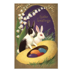 Osterhasen-Gräser-Lilie des Tals Fotodruck