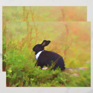 Osterhasen Grünes Schwarzes Wald Tier