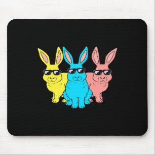 Osterhasen Hip Hop Trio Bunnies Fun Boys Girls K Mousepad