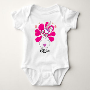 Osterhasen hübsch personalisiert baby strampler