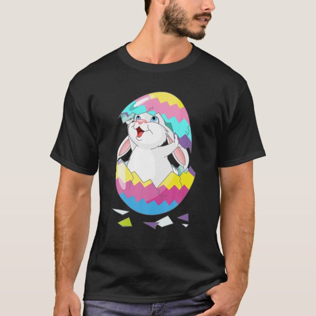 Osterhasen Hütchen aus Eiern Funny T-Shirt (Vorderseite)