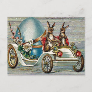 Osterhasen im Vintage-Stil Feiertagspostkarte
