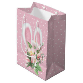 Osterhasen in Blume Bouquet Mittlere Geschenktüte