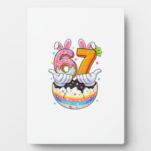 Osterhasen-Jungen Mädchen Oster Eier Lustiger Hase Fotoplatte