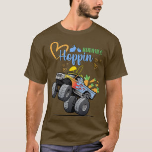 Osterhasen-Kaninchen-Monster Lkw-Kleinkind-Mädchen T-Shirt