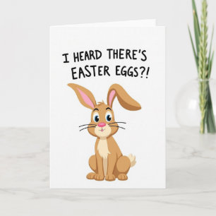 Osterhasen-Karte 'Ich hörte Bunny Card' Karte