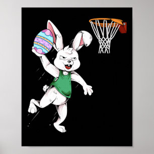 Osterhasen Kinder Jungen Männer Rabbit Dunking Bys Poster